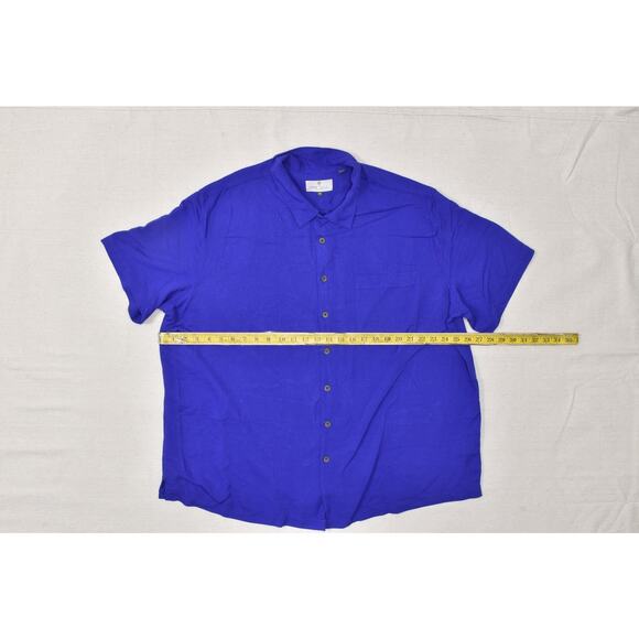 Oak Hill Men's Button Down Size 1XL Big and Tall Rayon Polyester Blend - Picture 2 of 8